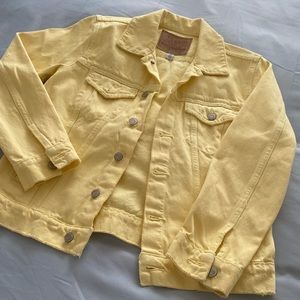 Pastel Yellow Lucky Brand Denim Jacket
